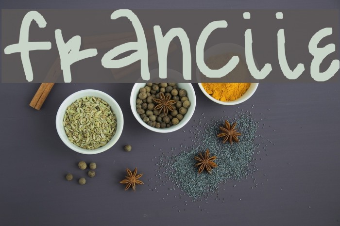 franciie Font examples