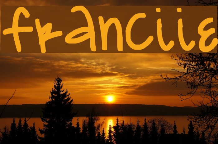 franciie Font examples