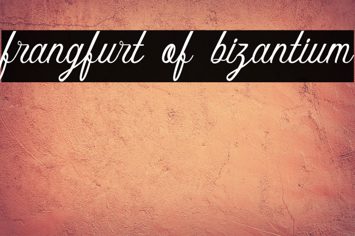 frangfurt of bizantium Example 1