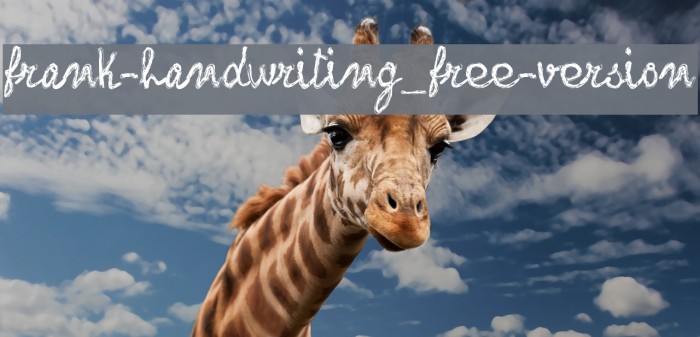 frank-handwriting_free-version Font examples