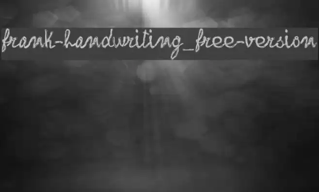 frank-handwriting_free-version Font examples