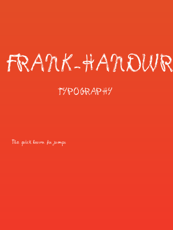 frank-handwriting_free-version Poster