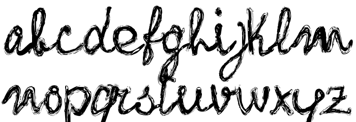 frank-handwriting_free-version Font LOWERCASE
