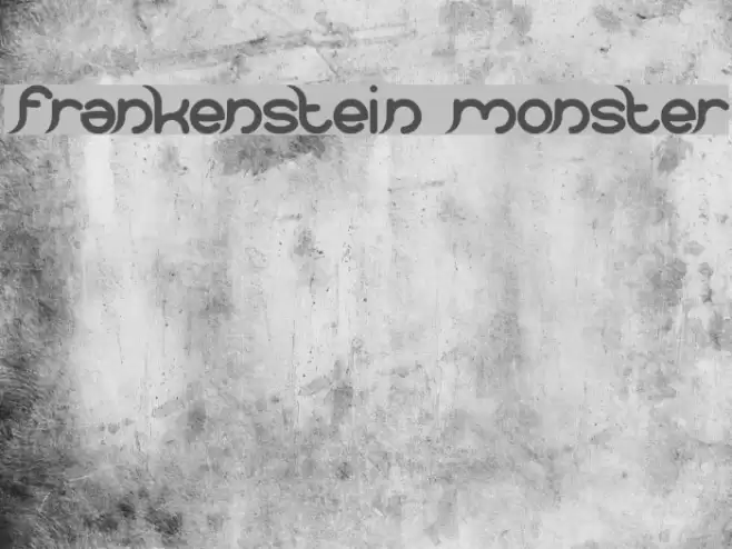 frankenstein monster Font examples