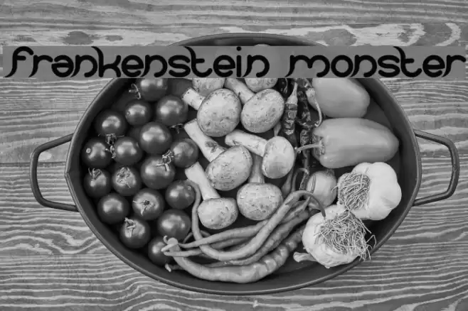 frankenstein monster Font examples