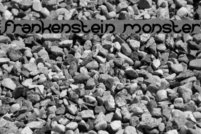frankenstein monster Font examples