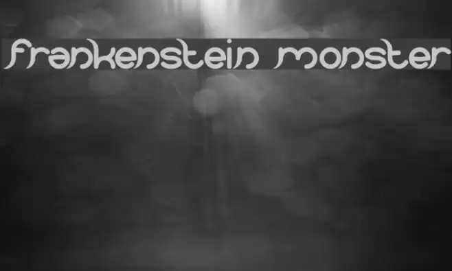 frankenstein monster Font examples
