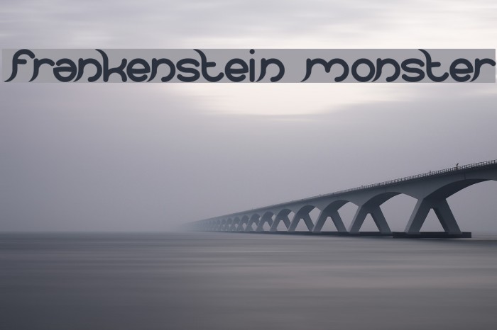 frankenstein monster Font examples