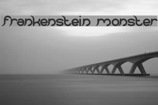 frankenstein monster Font examples
