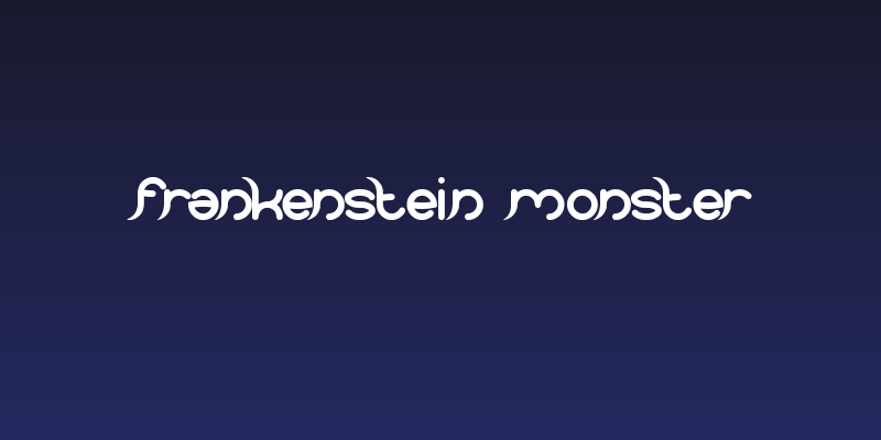 frankenstein monster Social Header