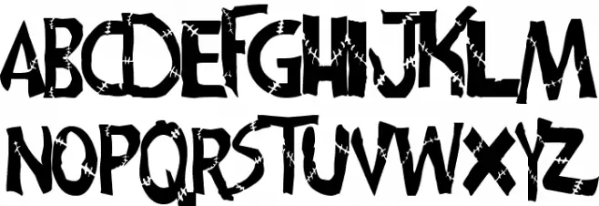 frankenwiniefont Шрифта ВЕРХНИЙ