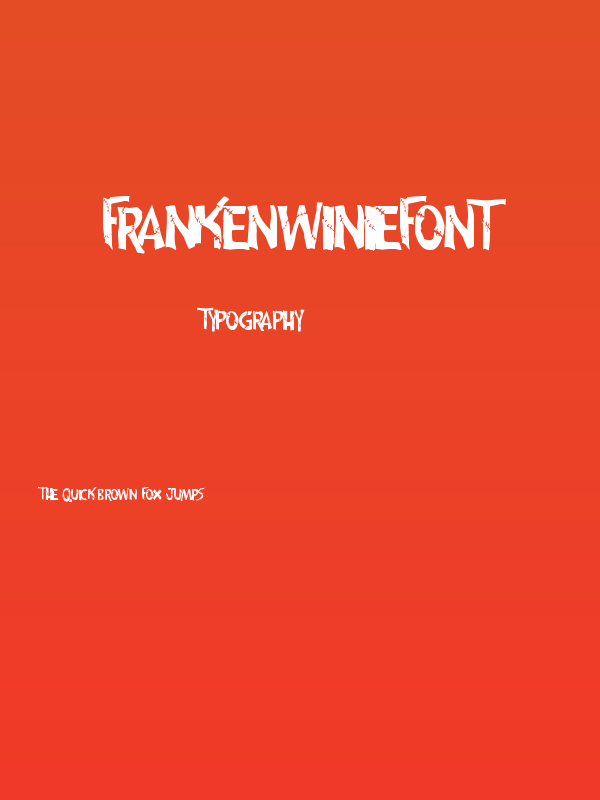 frankenwiniefont Poster