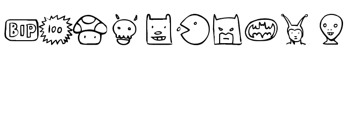 freaky Font OTHER CHARS