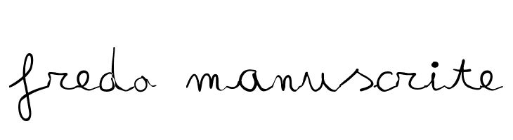 fredo manuscrite  font caratteri gratis