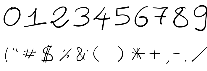 fredo manuscrite Font OTHER CHARS