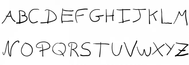 fredo manuscrite Font Litere mari