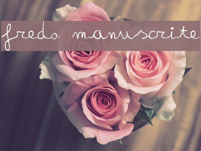 fredo manuscrite Font examples