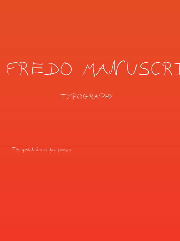 fredo manuscrite Poster