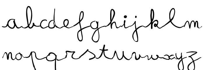 fredo manuscrite Font LOWERCASE