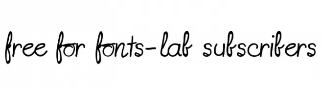 free for fonts-lab subscribers  免费字体下载