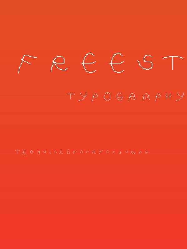 freestyle handwriting Regular Poster
