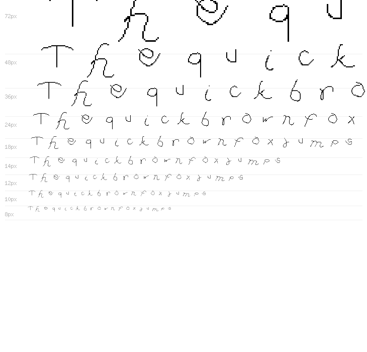 freestyle handwriting Regular Waterfall