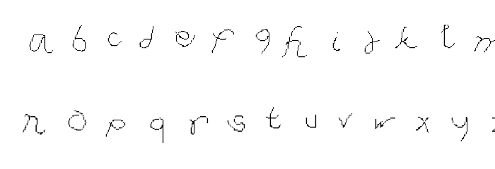 freestyle handwriting Regular Font LOWERCASE