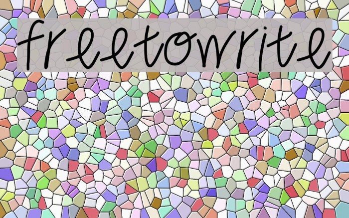 freetowrite Font examples