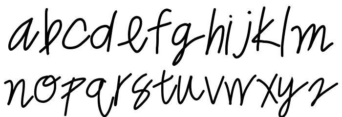 freetowrite Font LOWERCASE