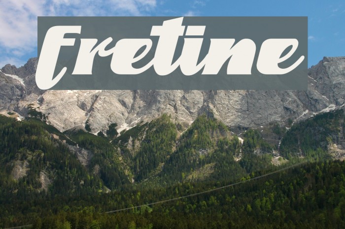 fretine Font examples
