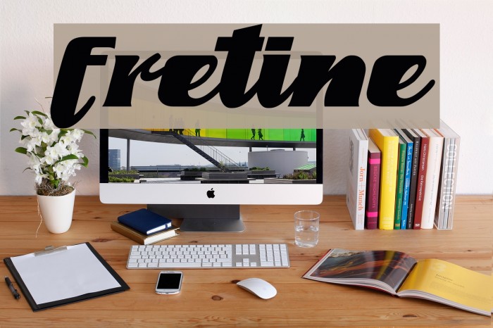 fretine Font examples