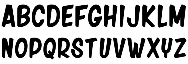 friday night خط أحرف صغيرة