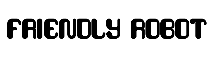 friendly robot Font