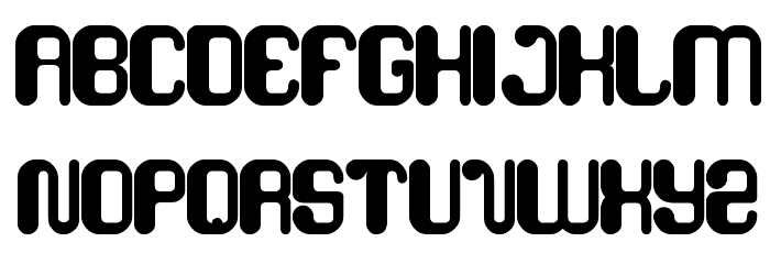 friendly robot Font LOWERCASE