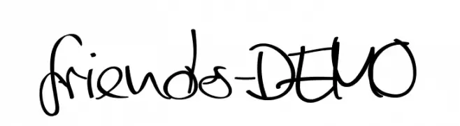 friends-DEMO  Frei Schriftart Herunterladen