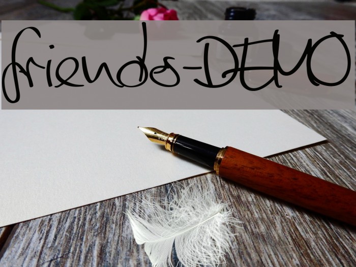 friends-DEMO Font examples