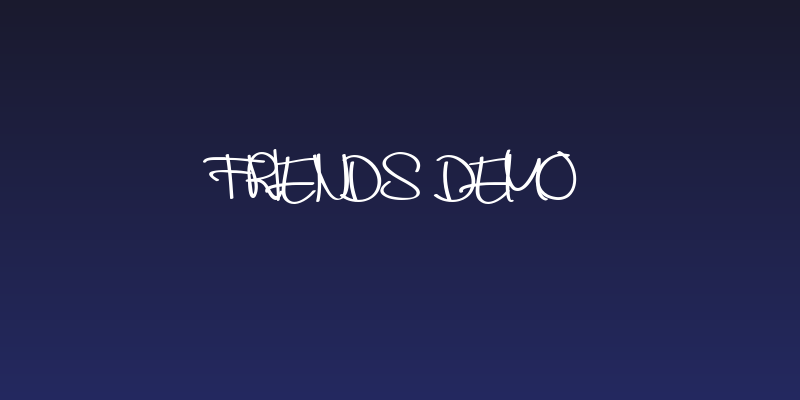 friends DEMO Social Header