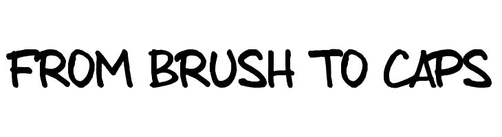 from brush to caps  Free Fonts Download
