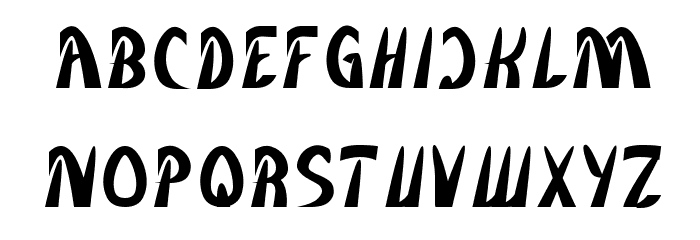 frozen ice Font LOWERCASE