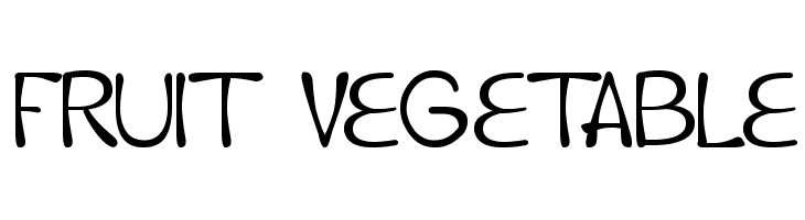 fruit vegetable  font caratteri gratis