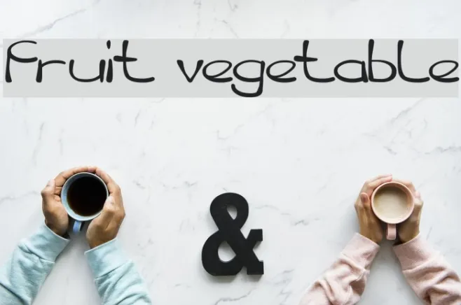 fruit vegetable Example 1