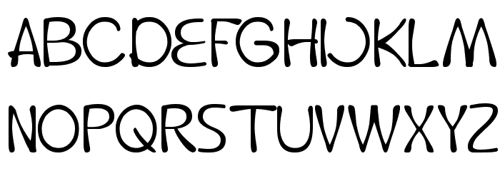 fruit vegetable Font LOWERCASE