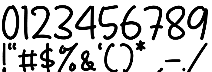 fruits mango Font OTHER CHARS