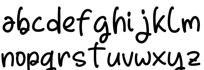 fruits mango Font LOWERCASE