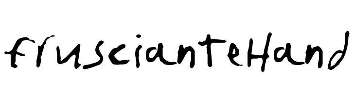 fruscianteHand  免费字体下载