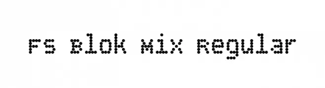 FS Blok Mix Regular  नि: शुल्क फ़ॉन्ट्स डाउनलोड