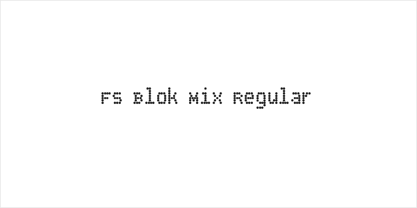 FS Blok Mix Regular Logo