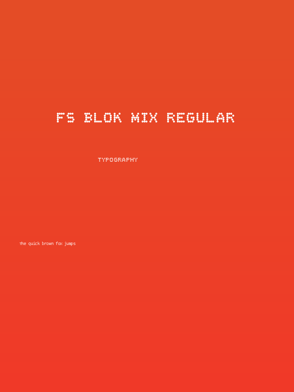 FS Blok Mix Regular Poster