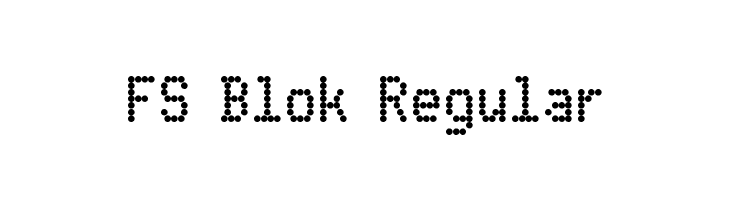 FS Blok Regular Font