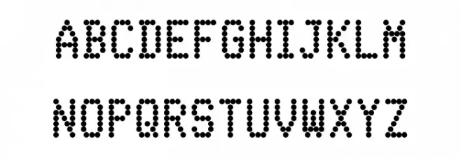 FS Blok Regular Font Litere mari